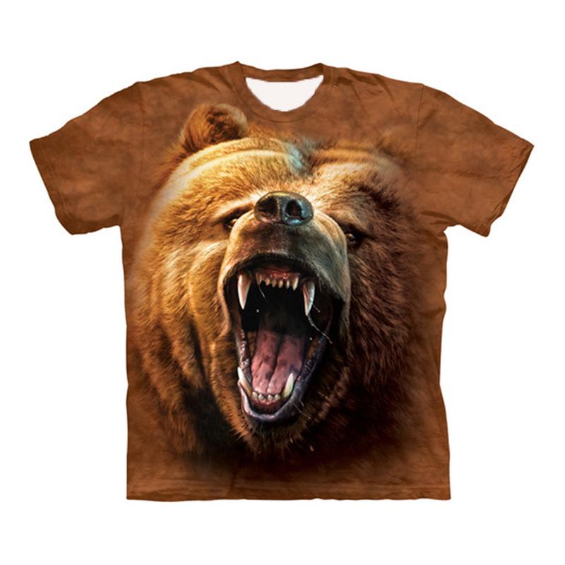 Tiger Animal 3D Print T-Shirts Men Women Fashion Hip Hop Short Sleeve T Shirt Oversized Tees Harajuku Male Tops Man Clothing