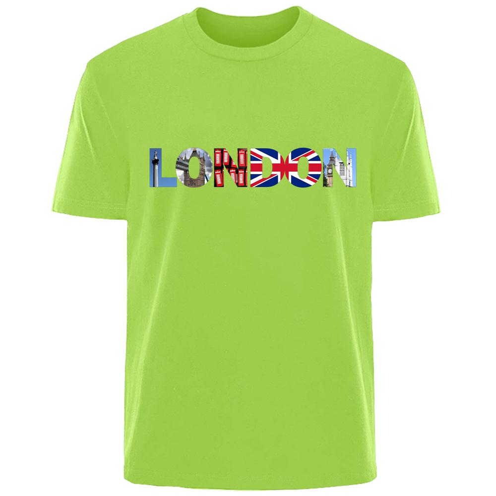 Creative Simple  Printed Summer High Quality Men's 100% Cotton Breathable T-Shirt Casual Fashion Men's Street Wear