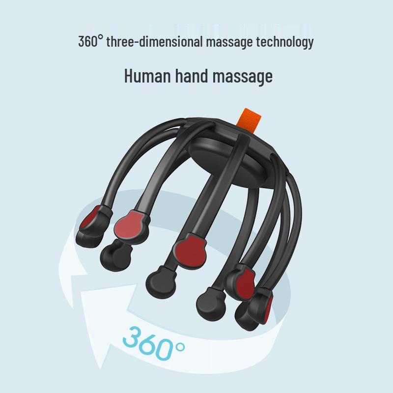 Elektrische Oktopus Kopfmassagegerät zur Linderung von Kopfschmerzen und zur Entspannung