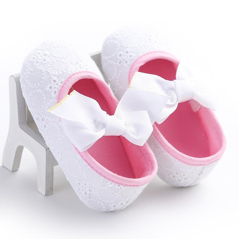 Pantofi pentru bebeluși, primăvară și toamnă, pentru fetiță, 0-1 ani, pantofi pentru bebeluși, seria prințesă, cu bowknot, culoare uni, pantofi pentru copii mici