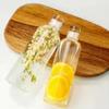 Glass Water Bottle with Leak-Proof Lid, Reusable Eco-Friendly Drinking Bottle Travel Mug for Drinks and Sauces