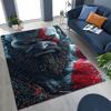 Tappeto Classici God of War Kratos Gioco 3A Tappeto per Giocatori per Camera da Letto Soggiorno Divano Casa Zerbino Decorazione, Tappetino Antiscivolo Grande per Giochi per Bambini