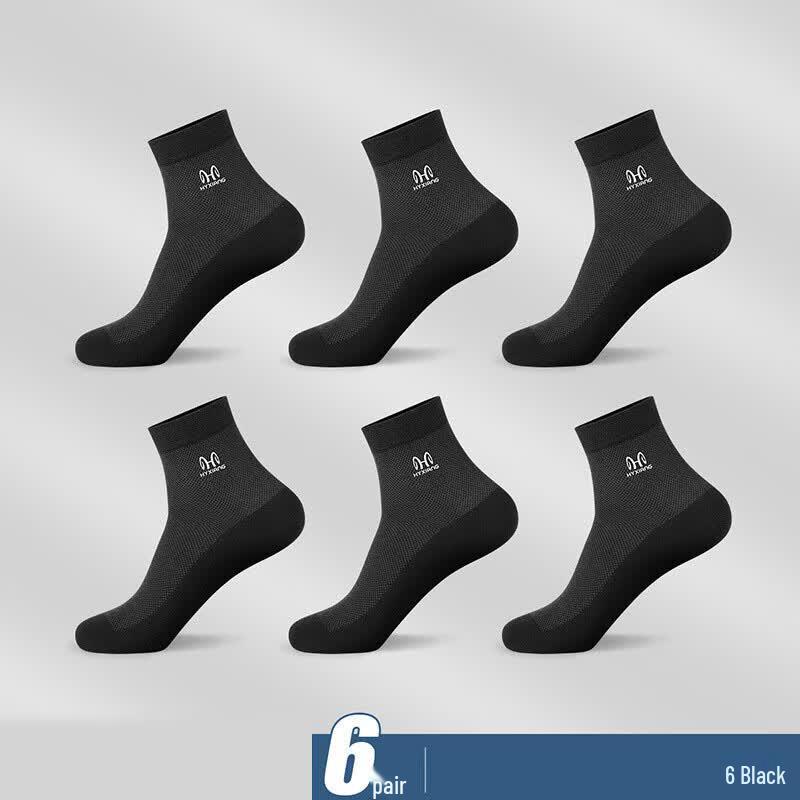 

Hengyuanxiang Men s Breathable Mesh Mid-Calf Socks