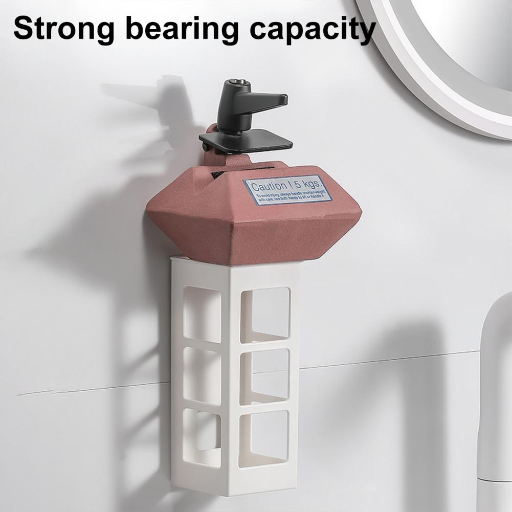 Suporte de Armazenamento de Parede Organizador de Ferramentas de Cabelo Forte Capacidade de Carga Grande Capacidade Auto-Adesivo Ferro Pente Alisador Suporte