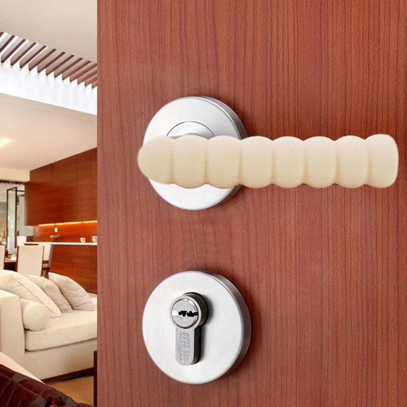 Premium Door Handle Cover - Spiral Safety Glove, Soft Bumper, Anti-Collision, Interior Shield
