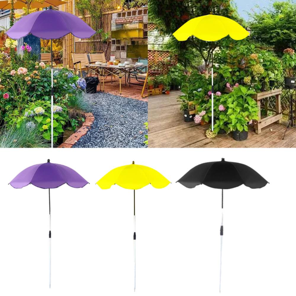 Outdoor Plant Umbrella Shade Cover Adjustable Height Canopy Telescopic for Garden Lawn Patio Flowers Potted Yard Reusable Decor