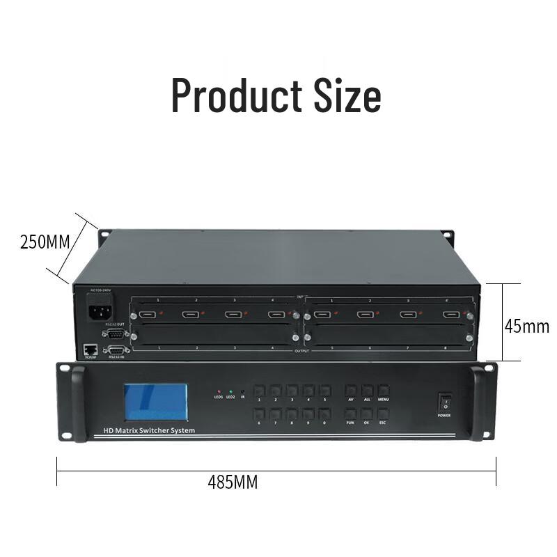 Yeren HD Video Seamless DP Matrix Switcher