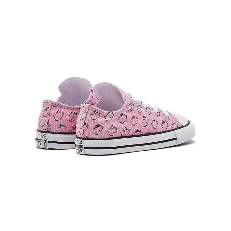 Converse Hello Kitty X Chuck Taylor All Star Low TD Prism Pink Baby Sneakers White 764639C