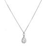 Sterling silver necklace femininity light luxury beauty tears collarbone chain French new jewelry water drop pendant