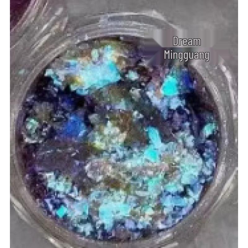 Порошок для нейл-арта «Снежинка Авроры» - Ультратонкие, разноцветные хлопья