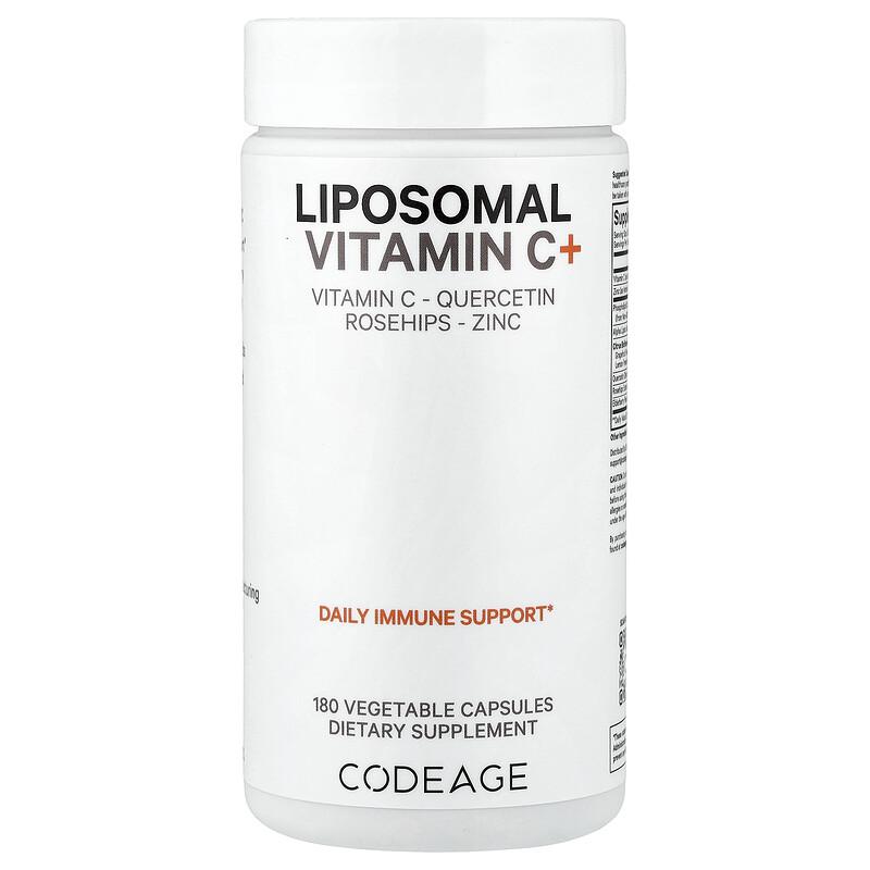 Liposomal Vitamin C+, 180 Vegetable Capsules