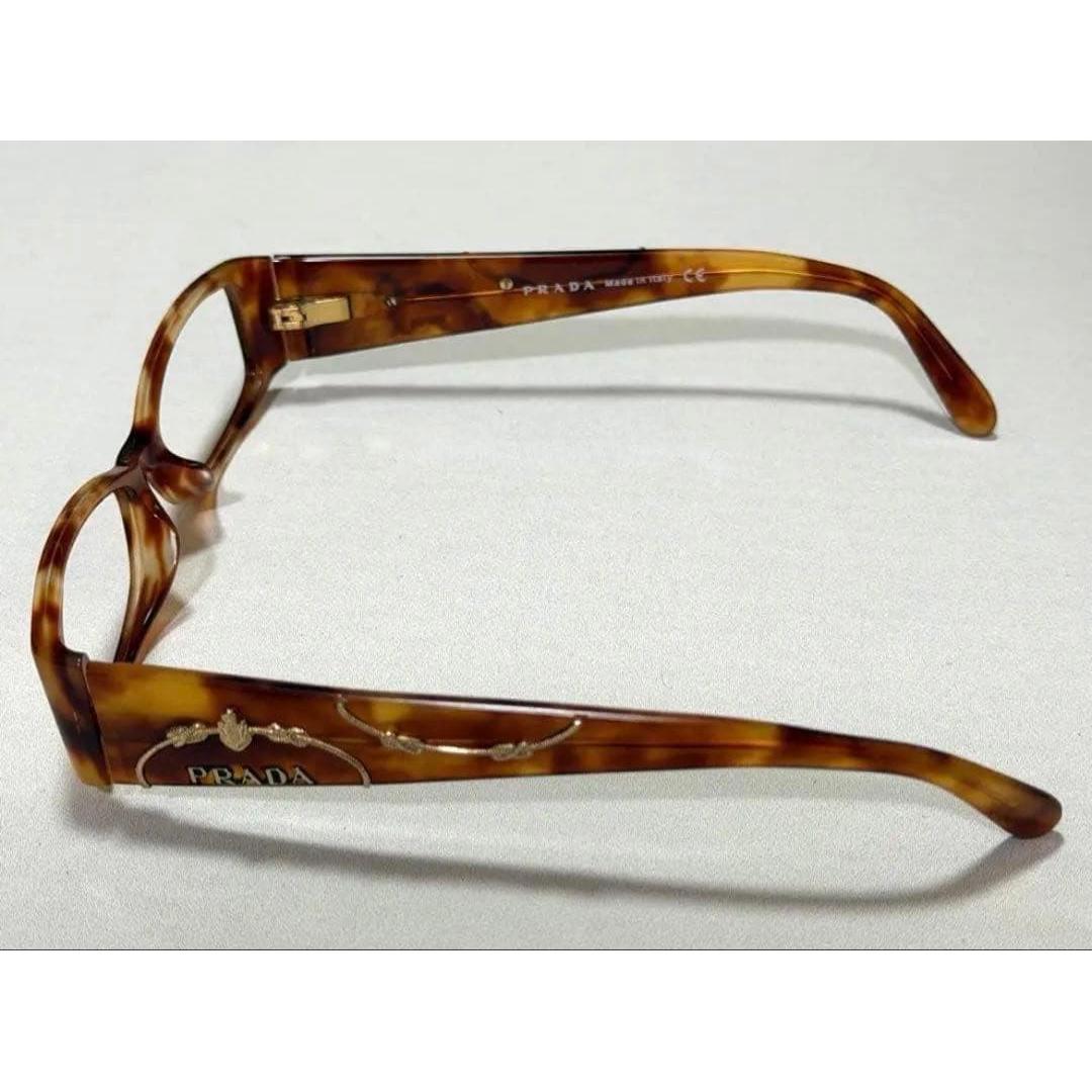 Used PRADA square tortoiseshell glasses frame