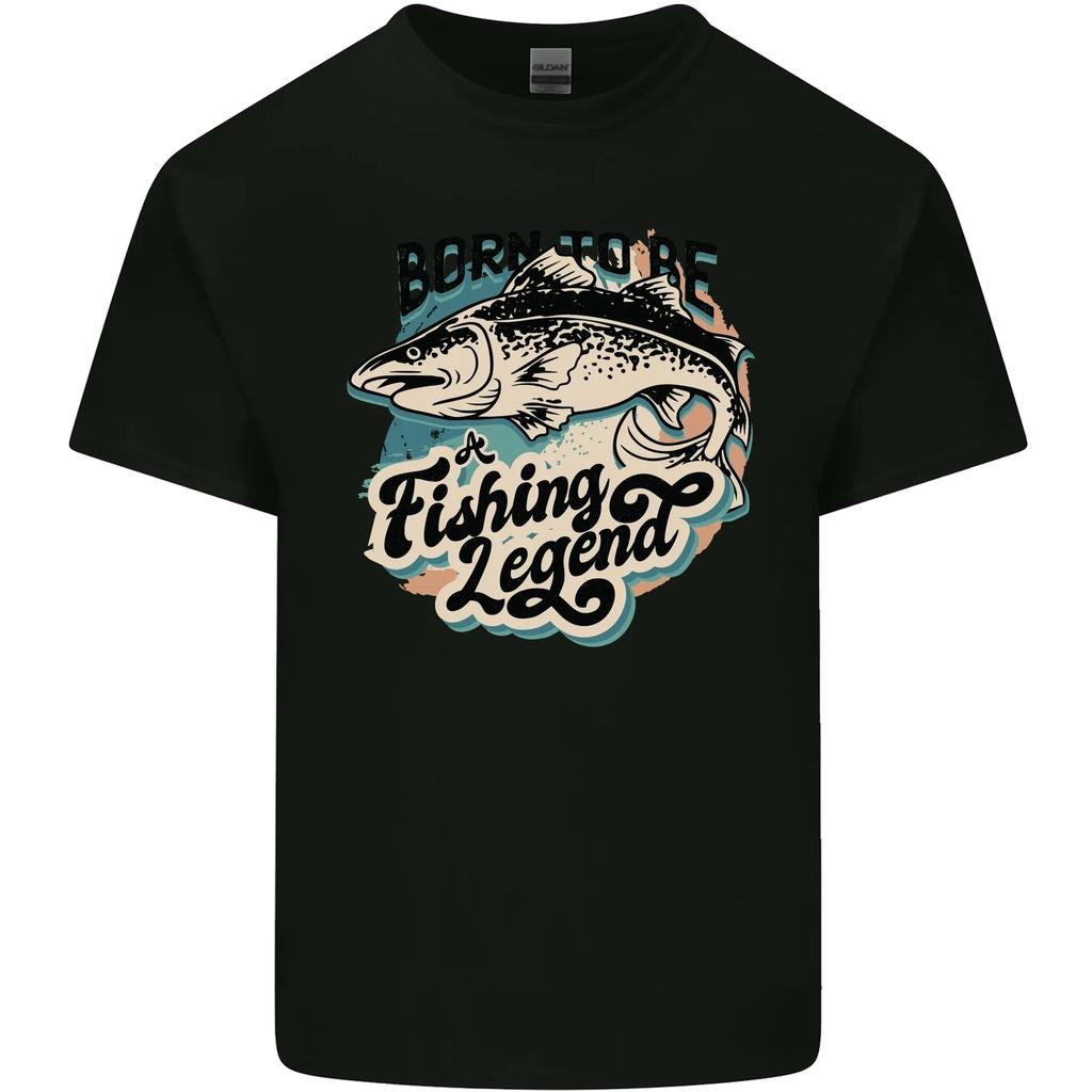 Born to Be a Fishing Legend Fisherman Kids T-Shirt Childrens