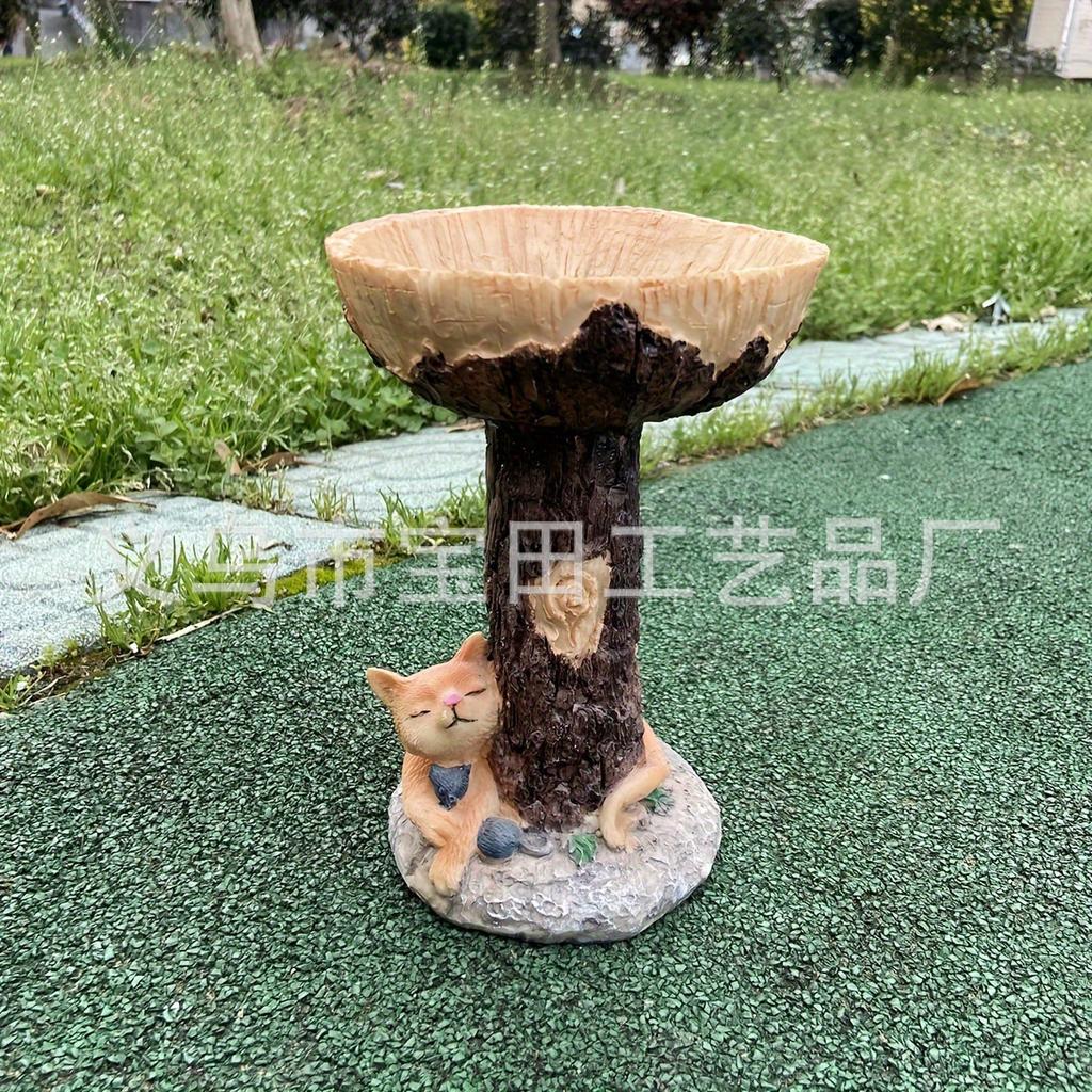 European Garden Garden Outdoor Bird Feeder Ornament Bird Feeder Gardening Resin Crafts