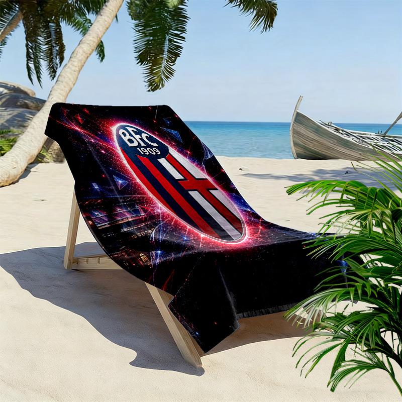 Bologna FC 1909 Strandtuch mit Aufdruck, Großes Weiches Schnelltrocknendes Handtuch für Strand Camping Schwimmen