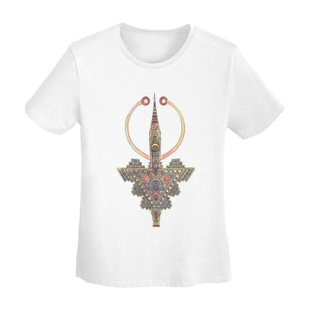 Gioielli Kabyle Amazigh Marocco T-shirt Donna Manica Corta Magliette Girocollo Streetwear Cotone Magliette Estive Streetwear
