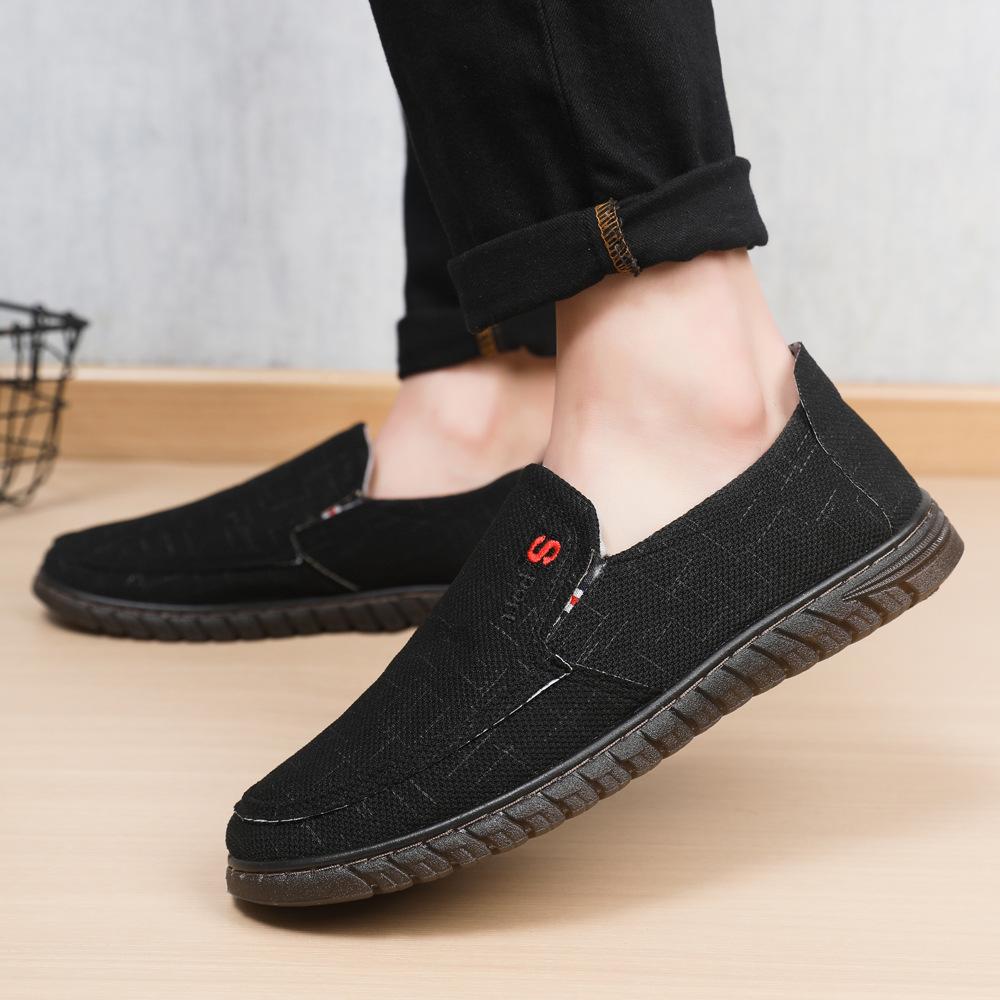 

Весна 2025 новая мужская повседневная обувь льняная дышащая повседневная спортивная обувь легкая и удобная мужская обувь 39