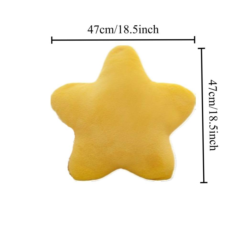 

Star Shaped Yellow Pillow High Aesthetic Ins Style Soft Cushion Must Have For Renters Living Room Sofa Decor