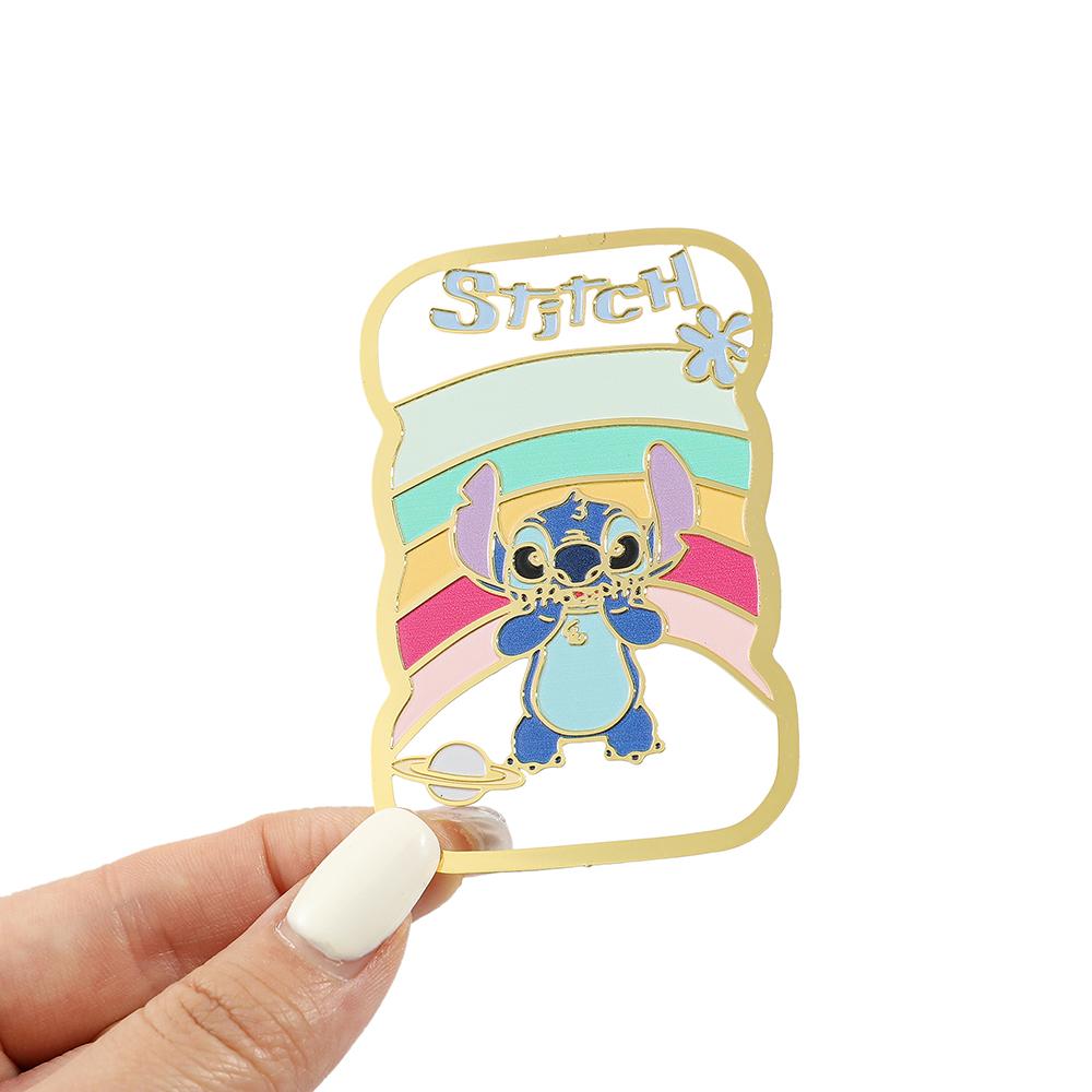 Roztomilá záložka Stitch pro dárky pro milovníky knih, fanoušky Disney, kawaii Stitch sponka na papír na stránku knihy, značka pro přátele, děti, čtenářské potřeby