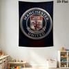 Manchester Crest Wallpaper Threepiece Set 1 Duvet Cover 2 Pillowcase Without Core Duvet Cover And Pillowcase Bedding Set