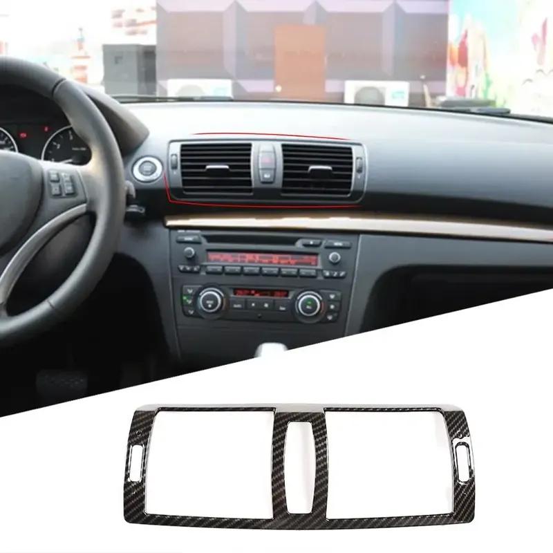 Car Styling For BMW 1 Series E81 E82 E87 ABS Car Interior Sticker Central Control Air Outlet Frame Trim Cover Auto Accessories