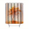 Autumn Tree Shower Curtain - Digital Print, Water-Resistant Polyester, Includes Hooks, All-Season Bathroom Accessory