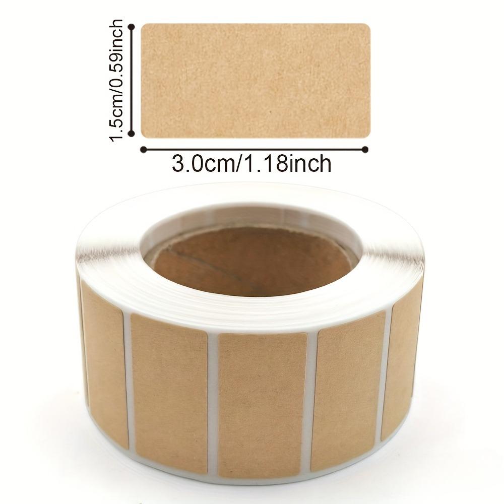 1600pcs Kraft Paper Sealing Label Stickers Self-Adhesive Handwritten Packaging Labeling Organization Packaging Label Stickers