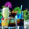 100 Pcs Tropical Cocktail Decorations Set, Cocktail Umbrellas for Drinks, Decorations Toothpicks for Cakes, Fruit Platters, Party & Bar