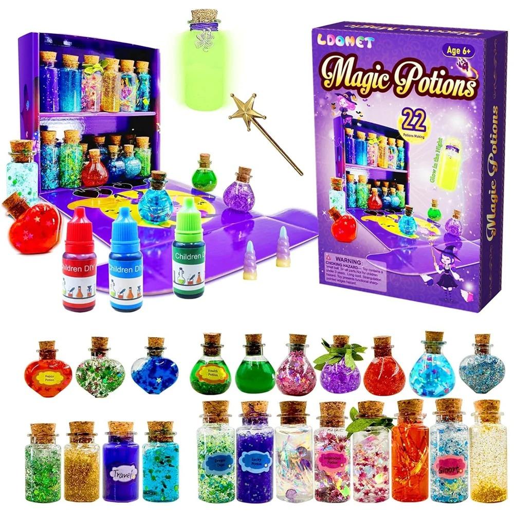 DIY Fairy Magical Potions Kit for Kids Potion Making Set Fairy Potion Bottles Craft Toy Science Set Magic Kits
