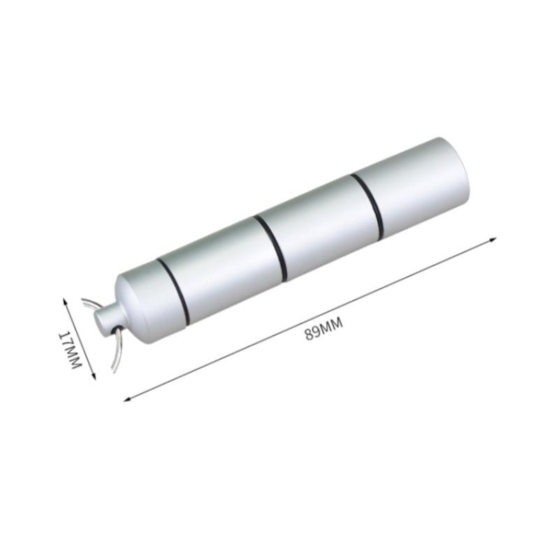 Mini Tragbar Aluminium Wasserdicht Pillendose Behälter Versiegelt 3 Mal Fächer Pro Tag Organizer Tablette Reise Medizin Vitamin Fischöl