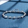 Silver Necklace Heart Pendant Women' Gift for Woman + Bracelet