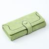 Women's Frosted PU Long Wallet Clutch - Large Capacity, Multi-purpose Card Holder