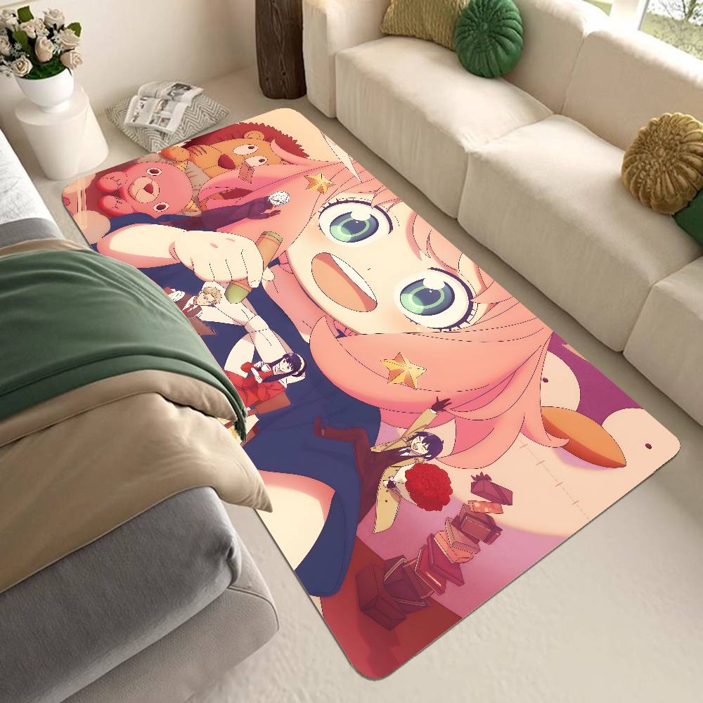 Comedy Anime Spy X Family Kitchen Mat Kids Room Bedroom Decoration Balcony Anti-Slip Doormat Living Room Alfombra
