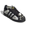 OFFGOD:TATE x adidas Superstar 82 Cinza Órbita Preto Core Amarelo Tênis Unissex JQ8778