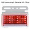 LED Truck Side Marker Lights: High Brightness Ground Light 12V/24V for Trailers with Turn Signal and Tire Side Illumination.