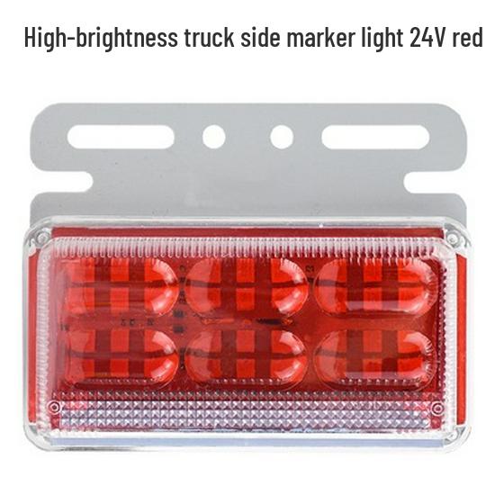 LED Truck Side Marker Lights: High Brightness Ground Light 12V/24V for Trailers with Turn Signal and Tire Side Illumination.