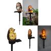 Solar Garden Led Hedgehog Figurine Lamp With Waterproof For Landscape Decoration