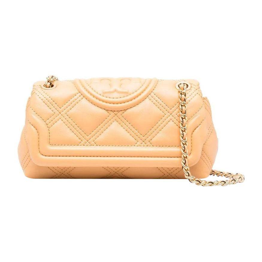 

Tory Burch Fleming Chain Strap Pebbled Leather Tote Crossbody Shoulder Bag Women bags Yellow 73867-793 Basic Set (Bag+Dust Bag)