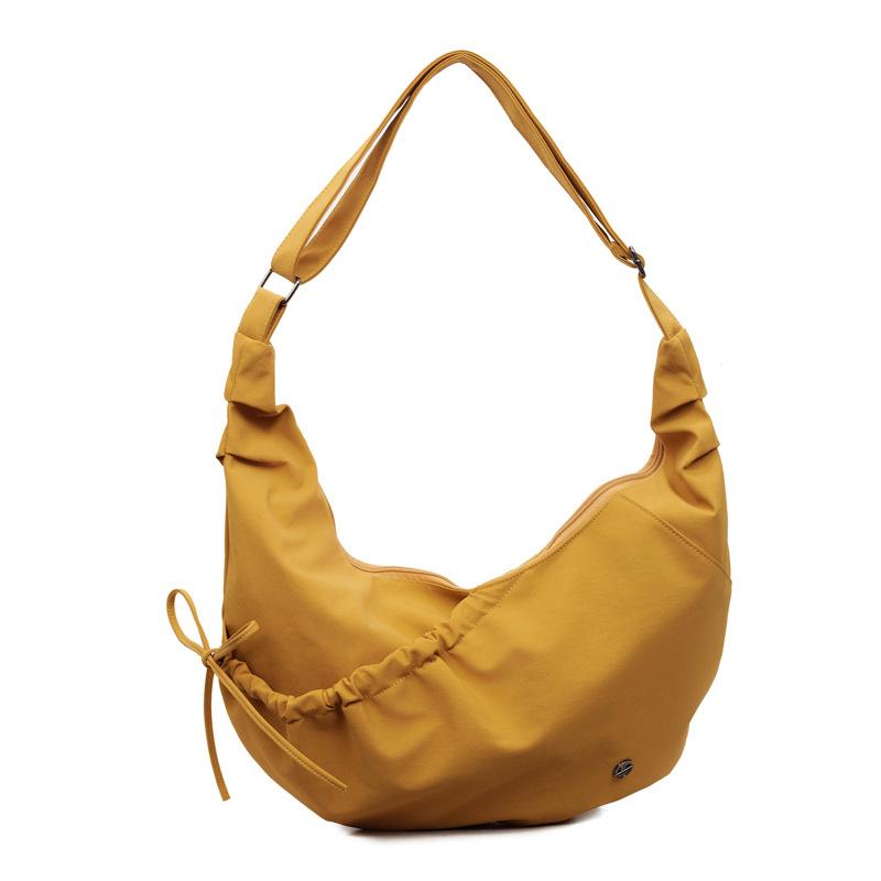 Легкая плиссированная наплечная сумка, сумка кроссбоди, женская сумка-хобо для поездок