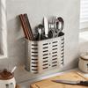 Rustless Steel Chopstick Holder Hollow Draining Hole Storage Basket Silverware Container  Kitchen