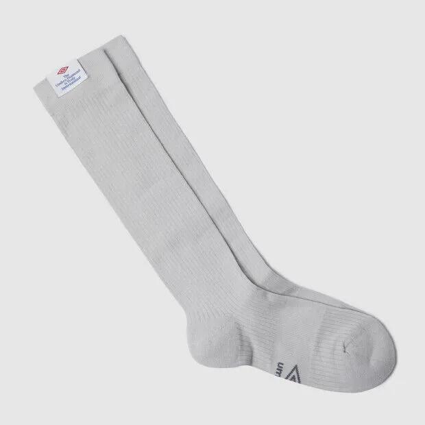 Women's Ribbed Loose Crew Long Socks Light Grey UR122CSC34
