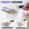 Hanging Design Cat Litter Shovel Stainless Steel Pet Feces Cleaner Pet Cleaner Scoop  Poop Lifter