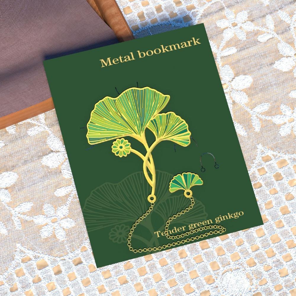 Vintage Metal Bookmark Nature-Inspired Maple Leaf Bookmark Metal Chain Bookmark Elegant For School Gift For Friends Reading