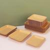 50PCS Waterproof Disposable Kraft Paper Food Plate Thickened Dessert Plate Snack Tray  Fruit