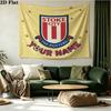 Arazzo Stampato Stoke City con Nome Personalizzato – Da Appendere alla Parete per Camere da Letto, Dormitori e Decorazioni per la Casa