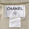 Chanel Domestic Genuine 03P P20675V12131 Shell Button Tweed Tailored Jacket Jacket 44 beigeUsed
