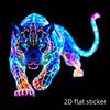 Colorful Leopard Car Sticker Creative Personalized Scratch Covering Viral New Design Waterproof Auto Body Decoration Styling