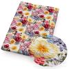DIY Synthetic Leather Fabric Flowers Florals Printed Imitation Embroidery Faux Leather Shoes Imitation Embroidery