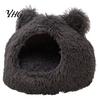 Year Round Pet Comfort Bed Plush Cat Cave Bed, Warm Enclosed Hideaway, Fluffy Cozy Corner for Small Animals Tent Burrow Indoor Cats Dogs Sack