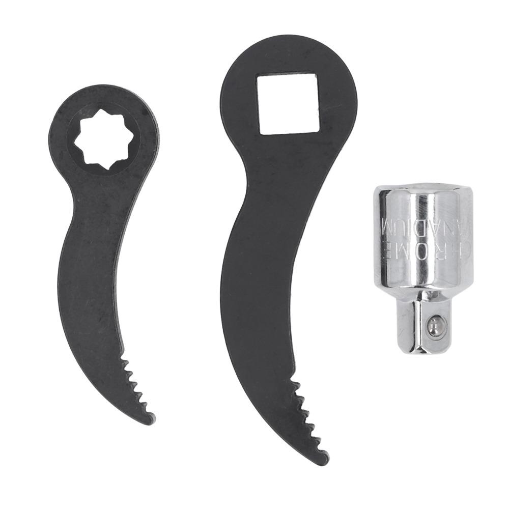 1/2in Square Serrated Adapter Pry Bar CR  Steel Crown Adapter Head Tool  Tight Spaces
